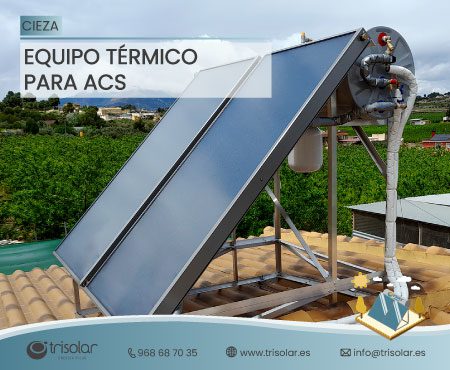 Instalación térmica para agua caliente sanitaria en Cieza, Murcia