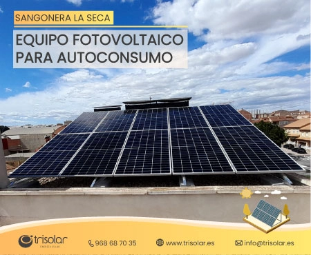Instalacion fotovoltaica en Sangonera la Seca