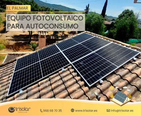 Instalacion de autoconsumo fotovoltaico en el Palmar, Murcia.
