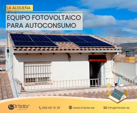 Instalacion de autoconsumo fotovoltaico en La Algueña, Murcia