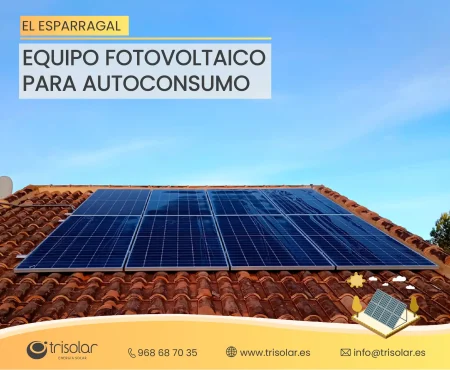 Instalacion fotovoltaica en El Esparragal, Murcia