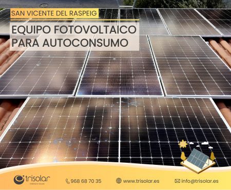 Instalacion fotovoltaica San Vicente del Raspeig