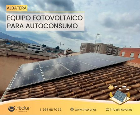 Instalacion de autoconsumo fototoltaico en Albatera, Alicante