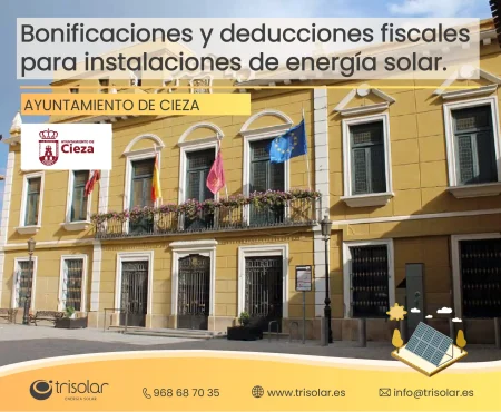 Bonificaciones y deducciones fiscales para placas solares en cieza