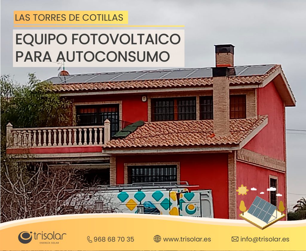 Instalacion fotovoltaica en las Torres de Cotillas, Murcia