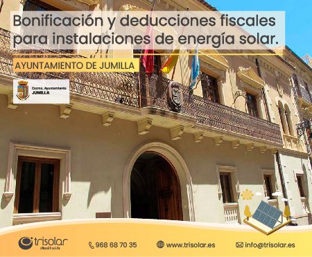 Bonificaciones placas solares IBI ICIO IRPF Ayuntamiento Jumilla