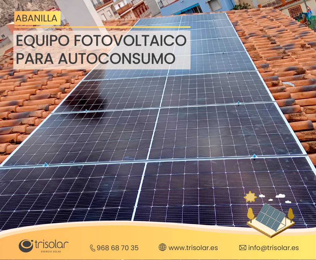 Instalación de placas solares en abanilla, murcia.