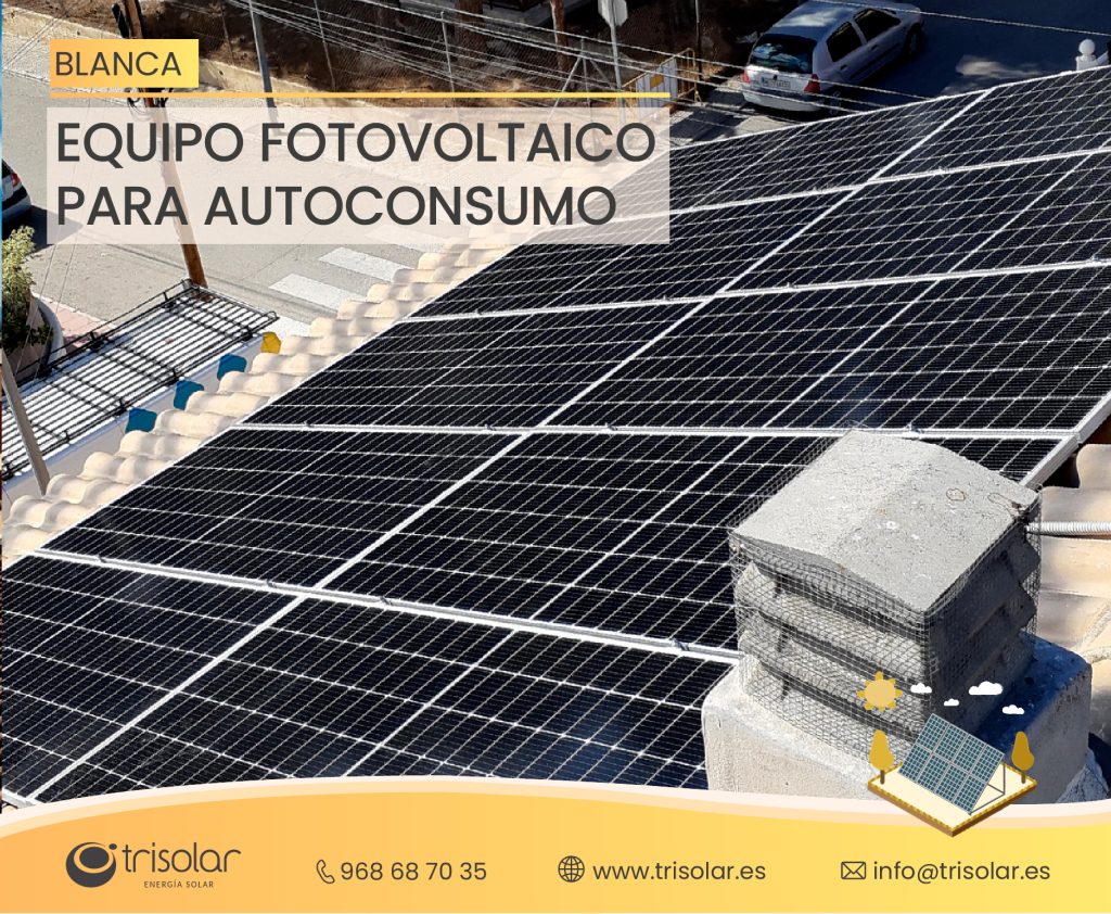 Instalación de placas solares en Blanca, Murcia.