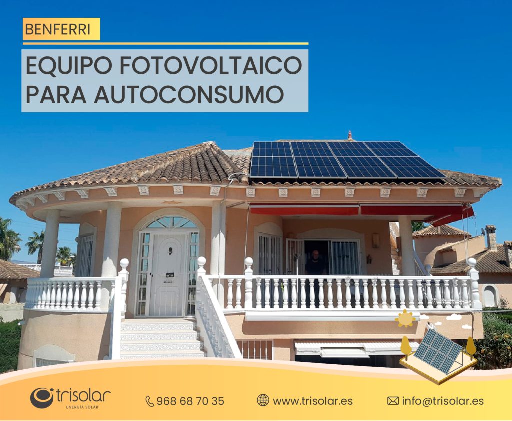 Instalacion fotovoltaica en Benferri.