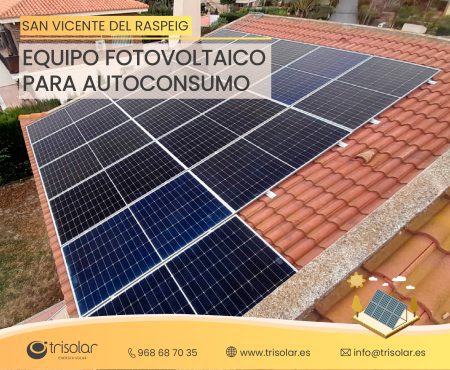 Instalacion de Autoconsumo Fotovoltaico en San Vicente del Raspeig