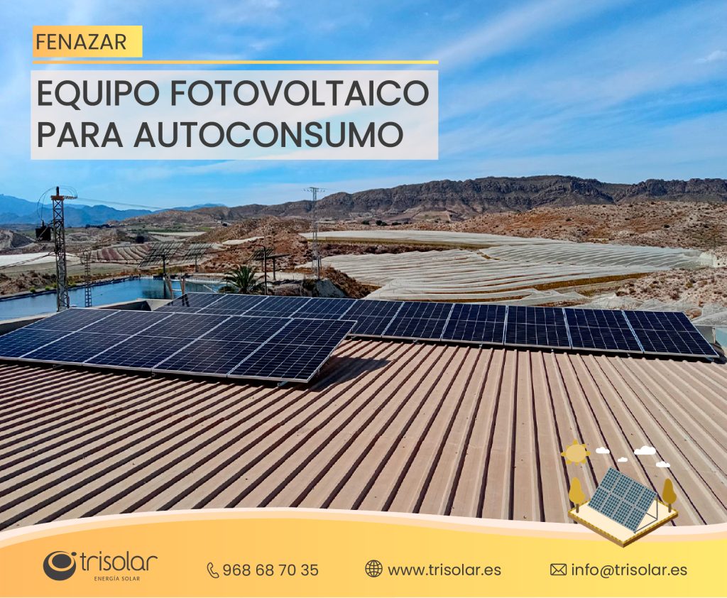Instalacion Fotovoltaica en El Fenazar, Molina de Segura.