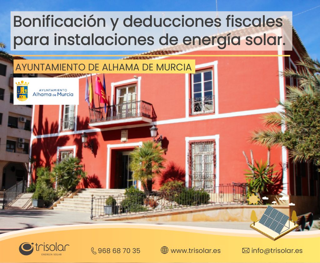 BONIFICACION PLACAS SOLARES ALHAMA DE MURCIA
