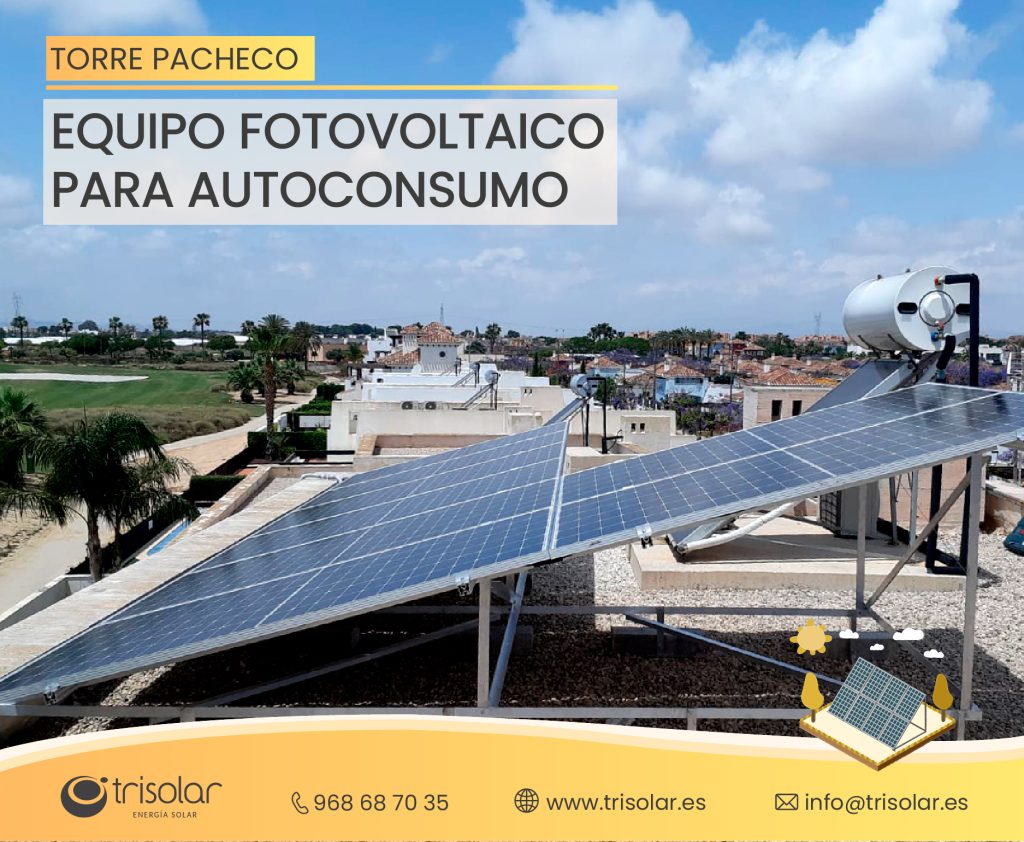 Instalacion de autoconsumo fotovoltaico en Torre Pacheco, Murcia