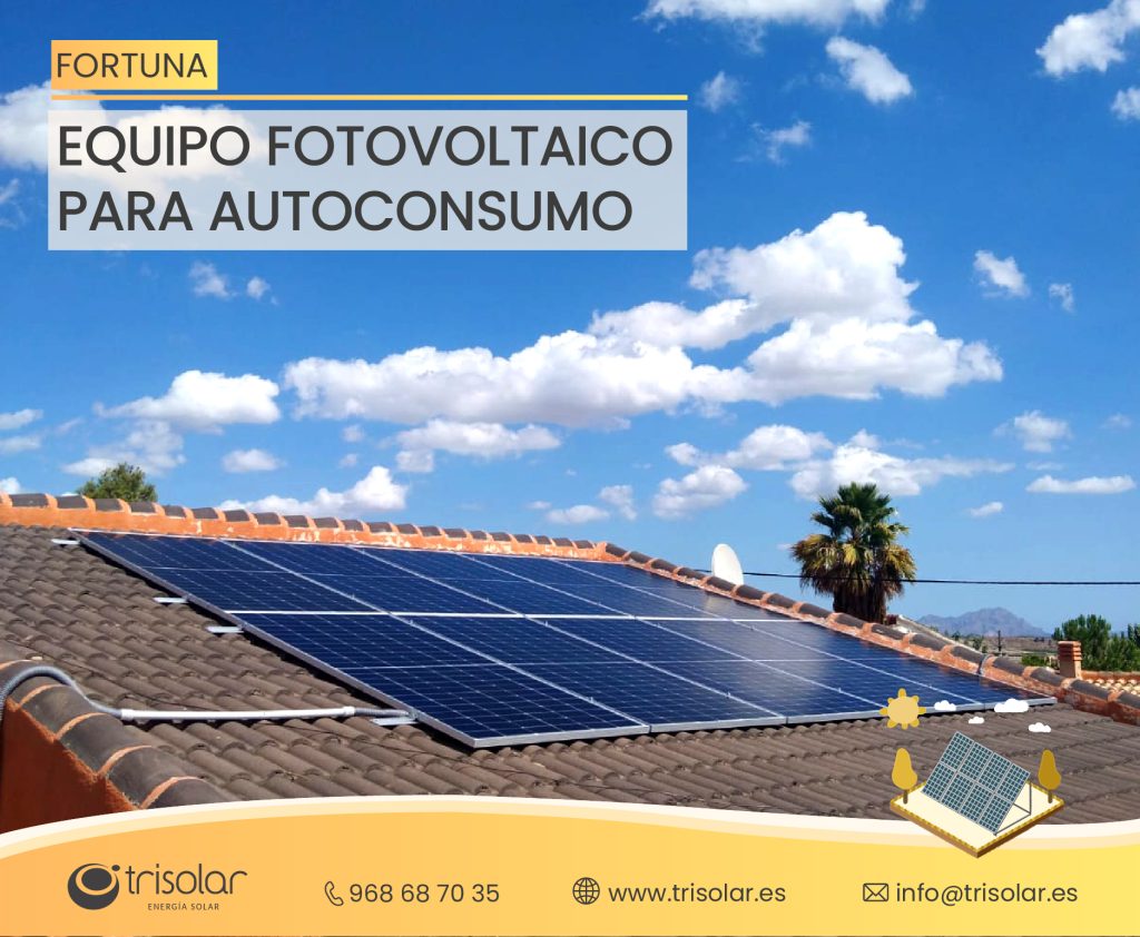 Instalacion fotovoltaica en Fortuna, Murcia
