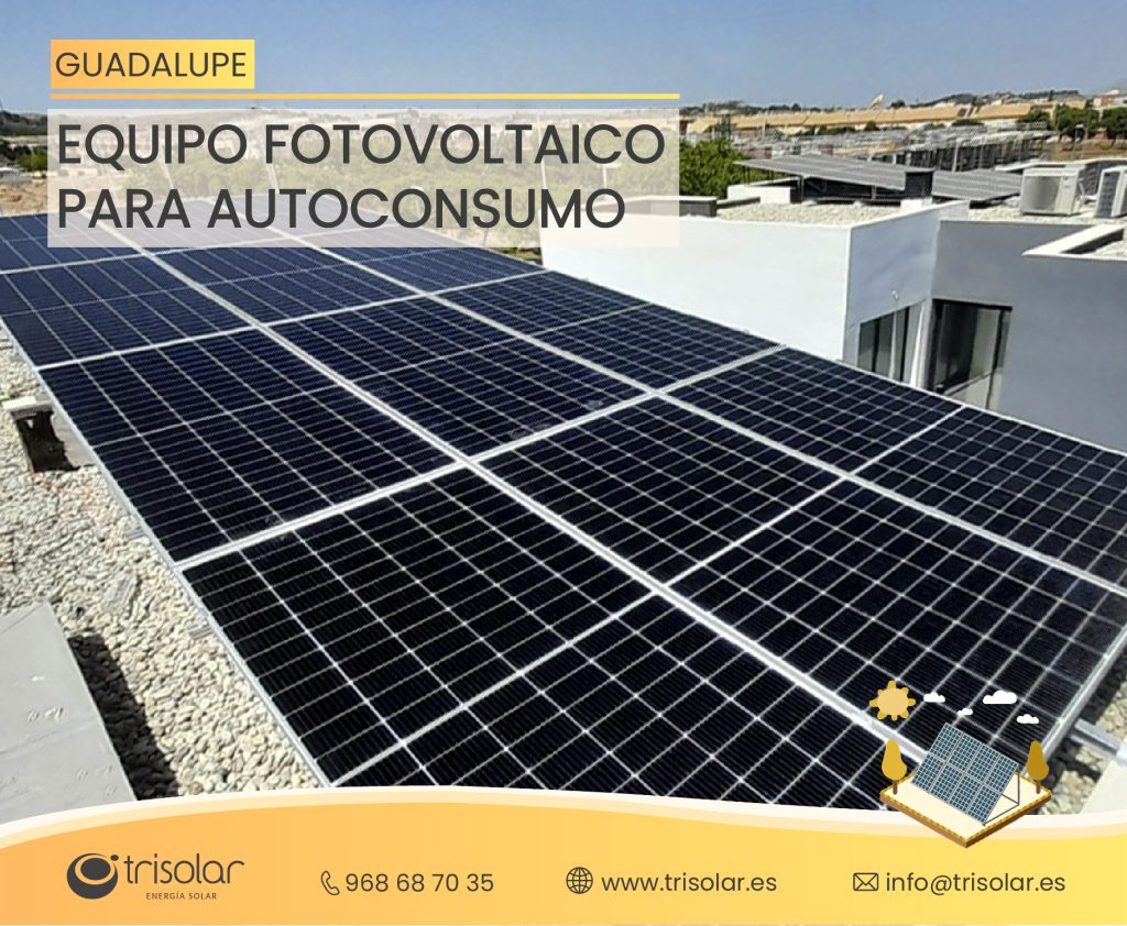 Instalacion fotovoltaica en Guadalupe, Murcia.