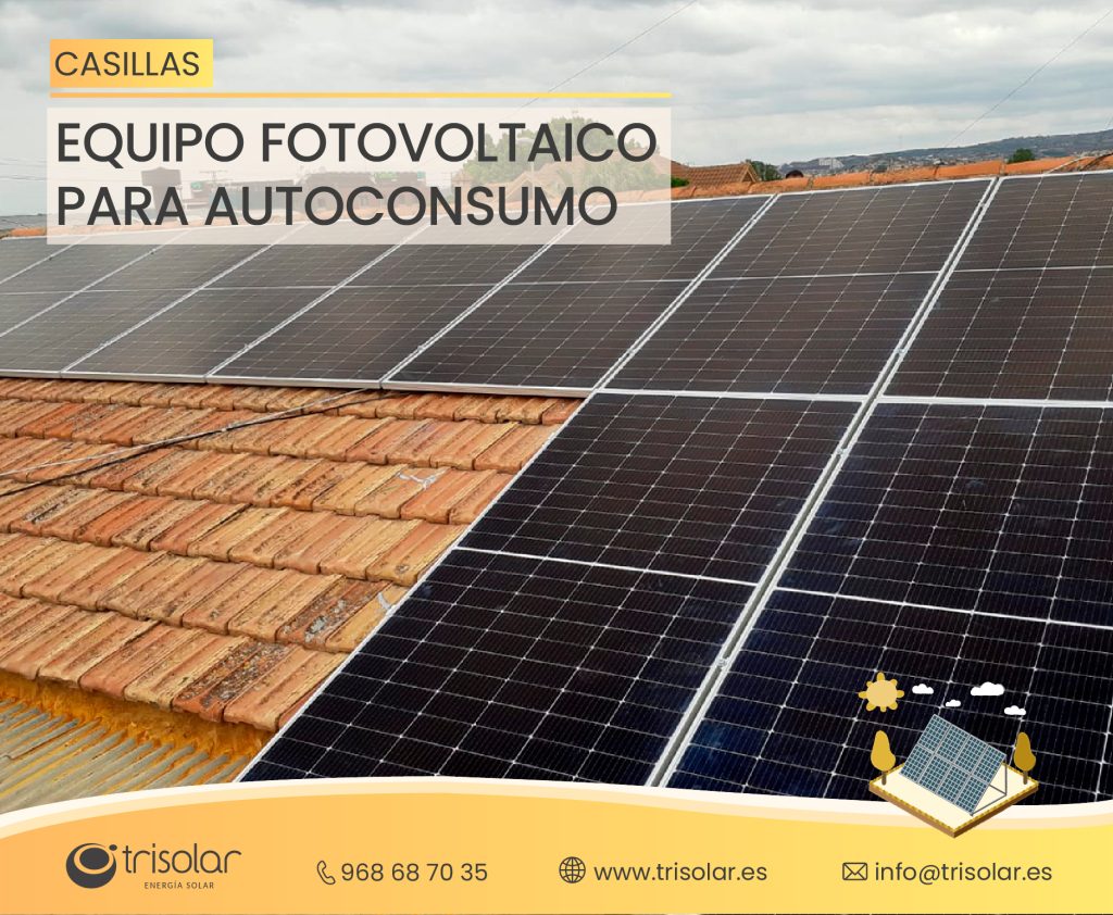 Instalación de autoconsumo fotovoltaico en Casillas, Murcia.