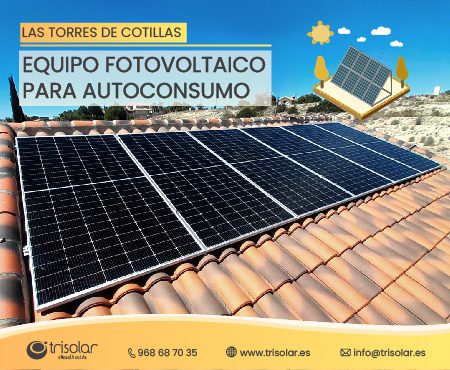 Instalacion fotovoltaica en las Torres de Cotillas, Murcia.
