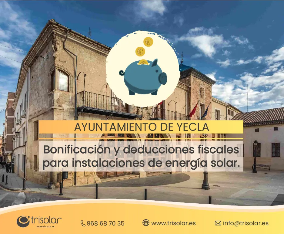 AYUNTAMIENTO DE YECLA BONIFICACIONES PLACAS SOLARES