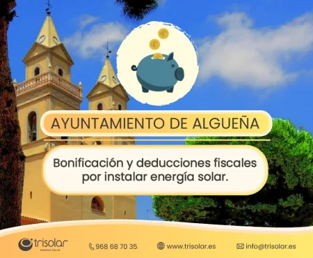 Bonificaciónes ayuntamiento algueña placas solares