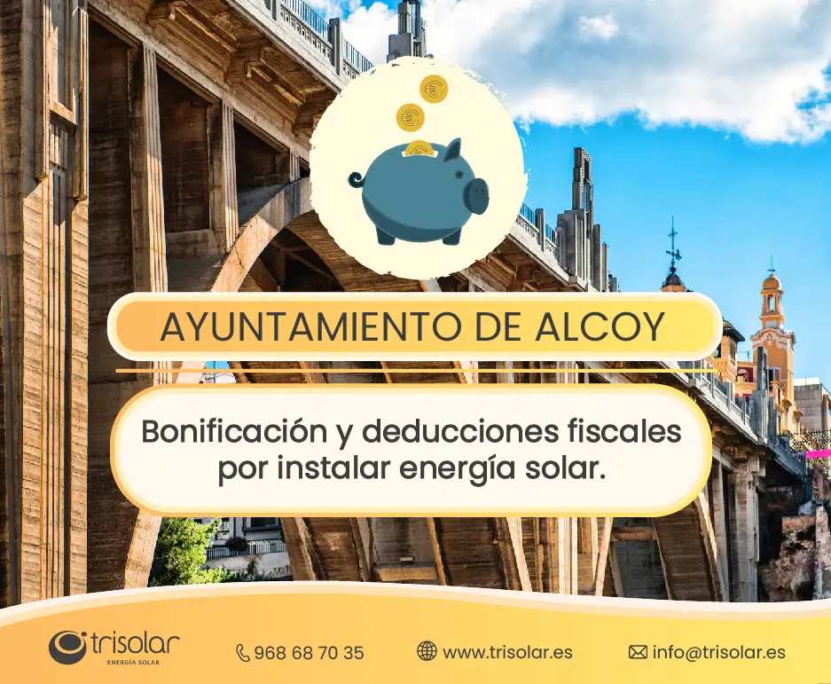 Bonificaciones placas solares ayuntamiento de alcoy, alicante.