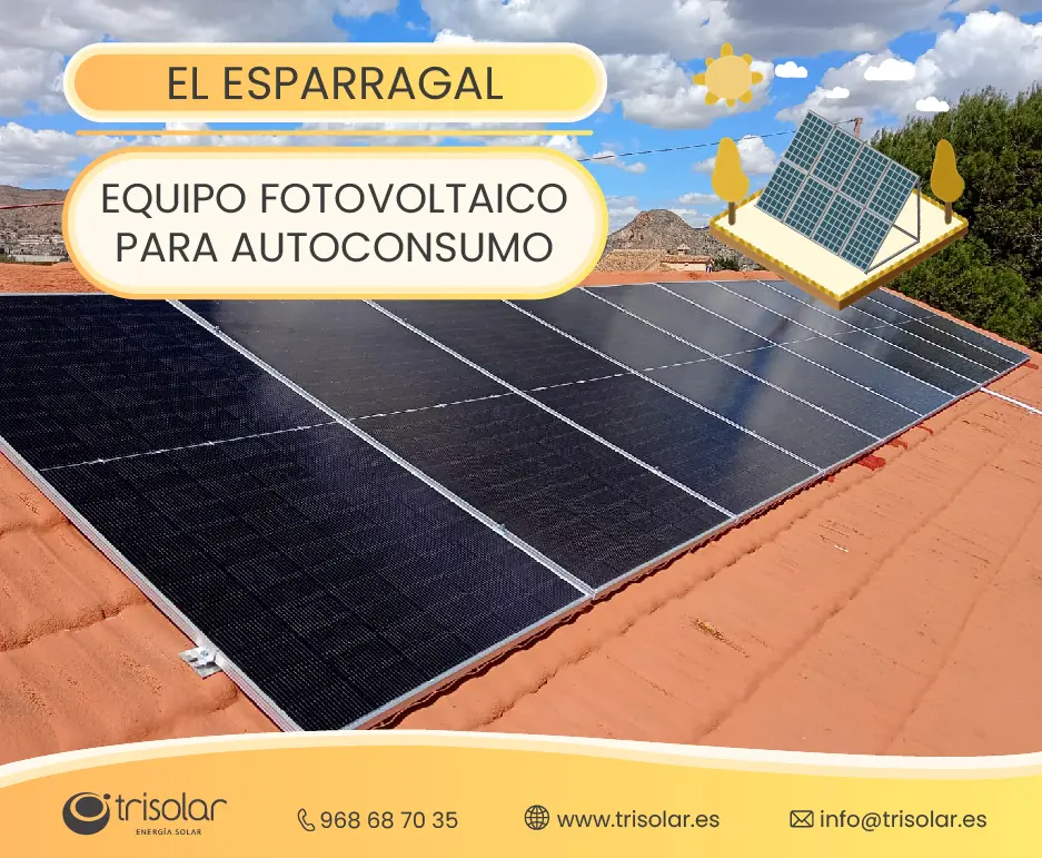 Instalacion fotovoltaica en el Esparragal, Murcia.
