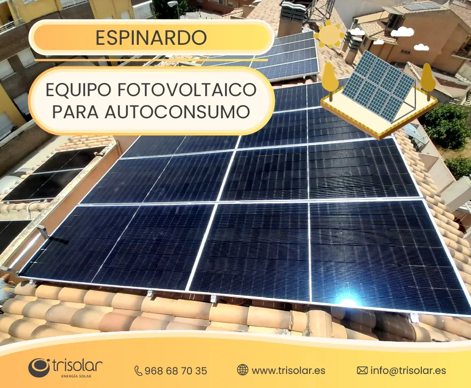 Instalacion fotovoltaica en Espinardo, Murcia.