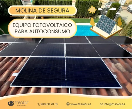 Instalacion fotovoltaica en Molina de Segura, Murcia.