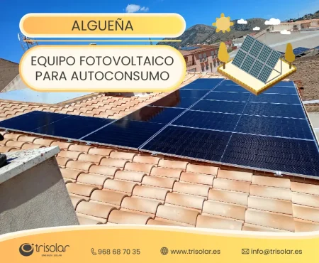 Instalación fotovoltaica Algueña, Alicante.
